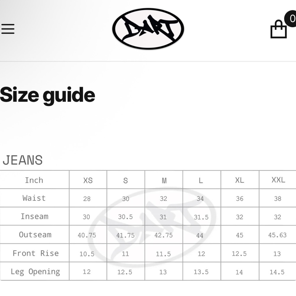 DART DIST Chocolate Double Knee Wide Leg JNCO Style Jeans NEW SIZE XL 36” waist - Picture 7 of 7